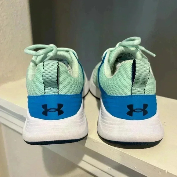 Size 6.5 UNDER ARMOUR WOMEN BREATHE TR 3 GREEN/WHT RUNNING SHOES New No Box - Picture 6 of 9